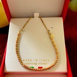 Beautiful made in Italy sterling silver bracelet adjustable